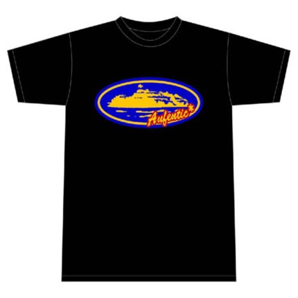 Camiseta Corteiz Aufentic Negro/Azul