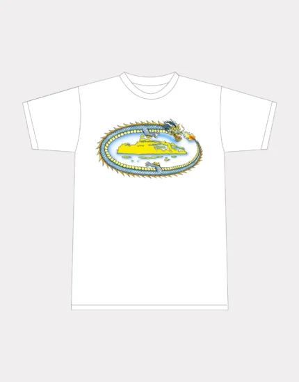 Camiseta Corteiz Dragón Blanco