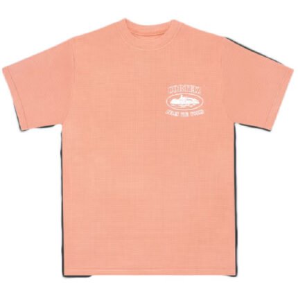 Corteiz Insignia Camiseta Waffle Manga Corta Salmón