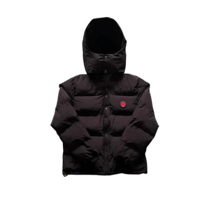 TS Infrared Black Hooded Puffer Jacket