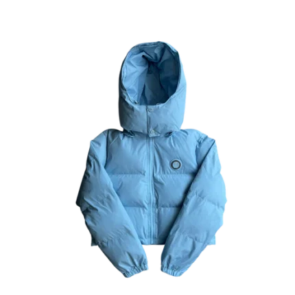 TS Womens Ice Blue Irongate Hooded Puffer Jacket