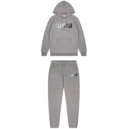 TS Chenille Decoded Hooded Tracksuit - Grey Ice